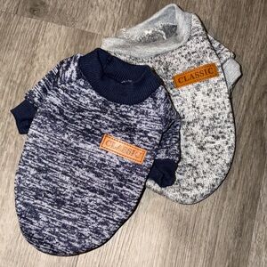 🌗Firm Price🌓2 pieces Dog winter fleece sweater